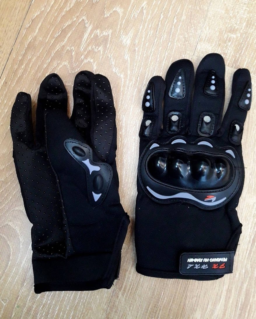 

Мото перчатки текстильные RACING з защитой костяжек размер M-L