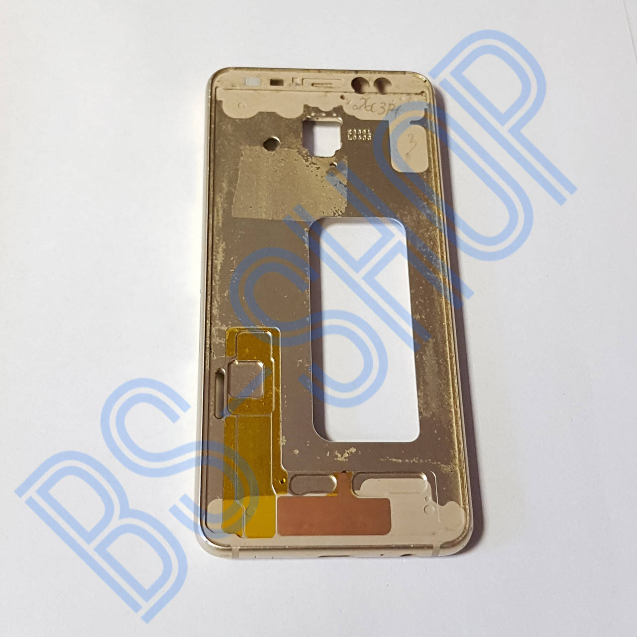 

Рамка (средняя часть) Samsung A8 (SM-A530) 2018 gold original Б/У