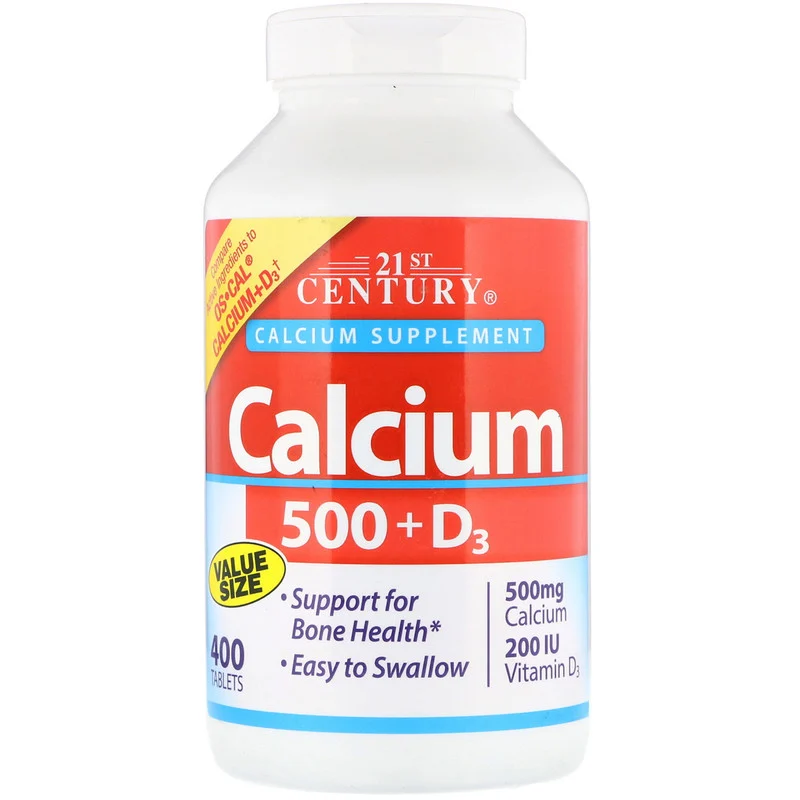 

Кальцій Calcium 500 + D3 21st Century 400 таблеток