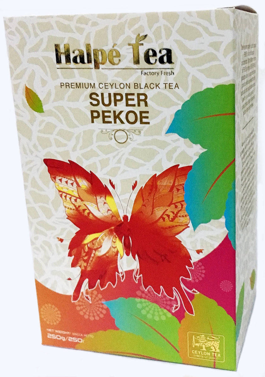 

Halpe Tea Черный байховый чай Super Pekoe 250 грамм хелпи супер пекое