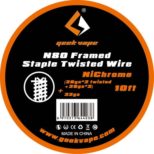 

Оригинал . GeekVape N80 Framed Staple twisted wire (26ga*2 twisted+26ga*2)+32ga 3 метра