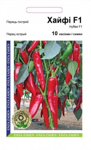 

Семена Перец острый Хайфи F1 10 сем Enza Zaden 2104