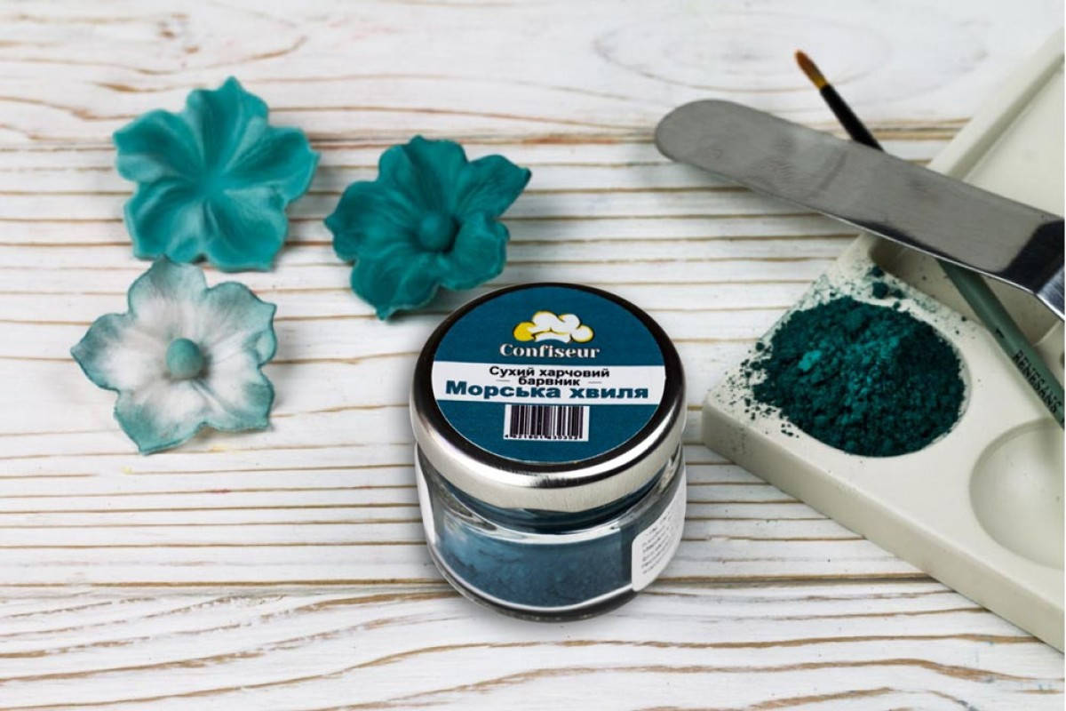 

Краситель сухой Морская волна ТМ Confiseur