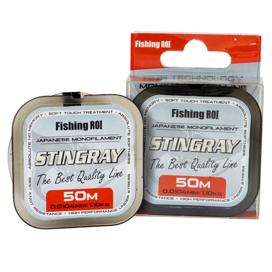 

Леска Fishing ROI Stingray 50м 0,091мм, Прозрачный
