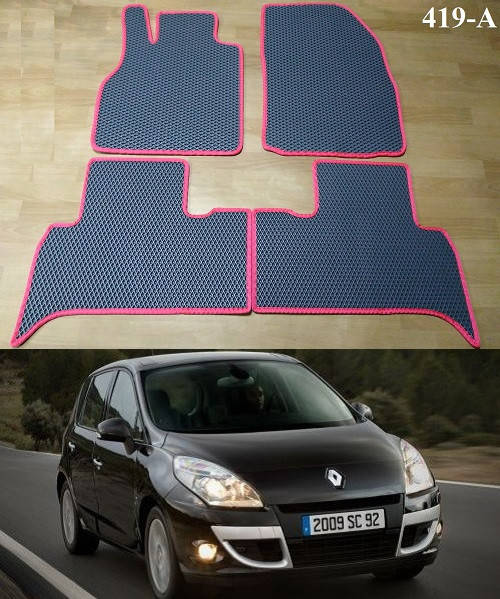 

Коврики ЕВА в салон Renault Scenic III / Grand Sceniс '09-15, Черный