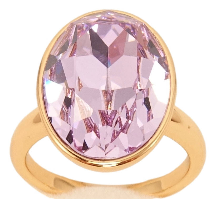 

Кольцо Xuping Позолота 18K с кристаллами Swarovski "Кристалл Light Rose" 20 х 14мм р.16,17,17.5