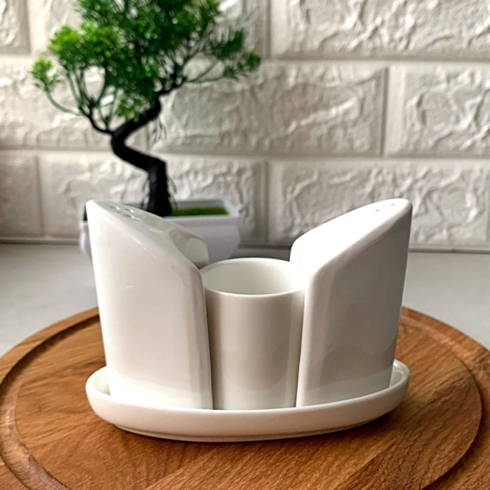 

Набор спецовниц белый фарфоровый овал Hell Extra white 60х125 мм. (W0267)