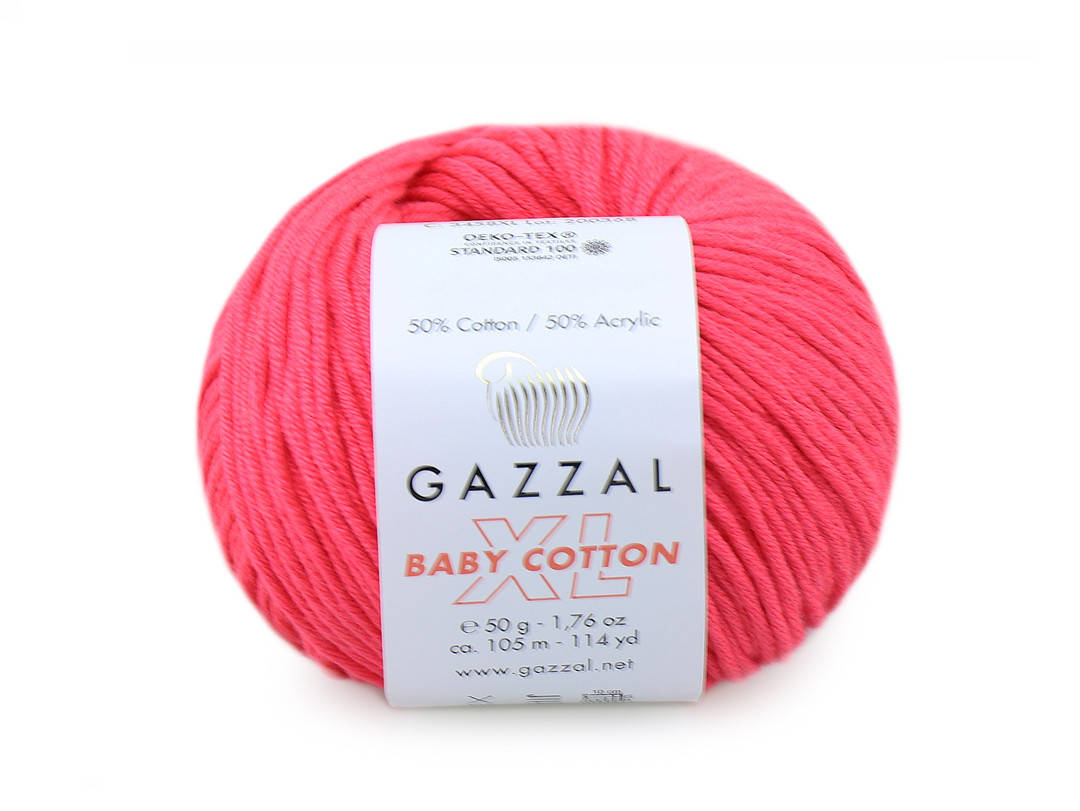 

Gazzal XL Baby Cotton, Пион №3458, Красный