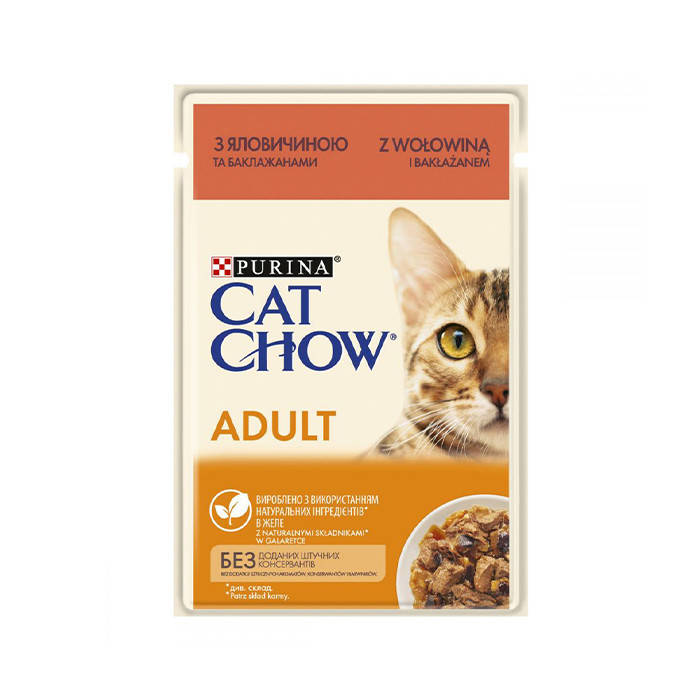 

Cat Chow Adult с говядиной и баклажанами 85 г