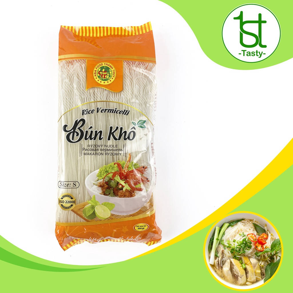 

Вьетнамская Вермишель Рисовая Тонкая Вьетнам 500грамм Asia Food Thanh Thuy