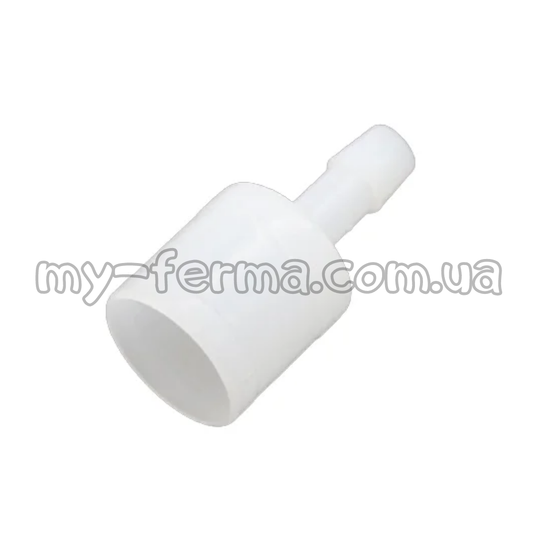 

Переходник с трубы 25 мм на шланг 10 мм для ниппельного поения, Белый