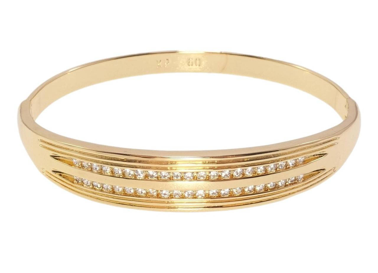 

Браслет Xuping Позолота 18K "Дорожки циркония" ø 6см