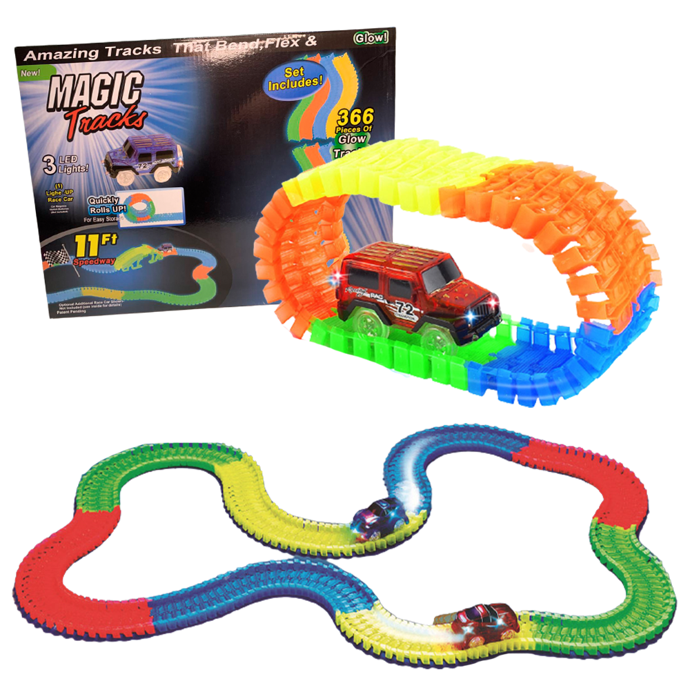 

Детский гибкий трек Magic Tracks 366 деталей + 2 машинки / Гоночная Трасса
