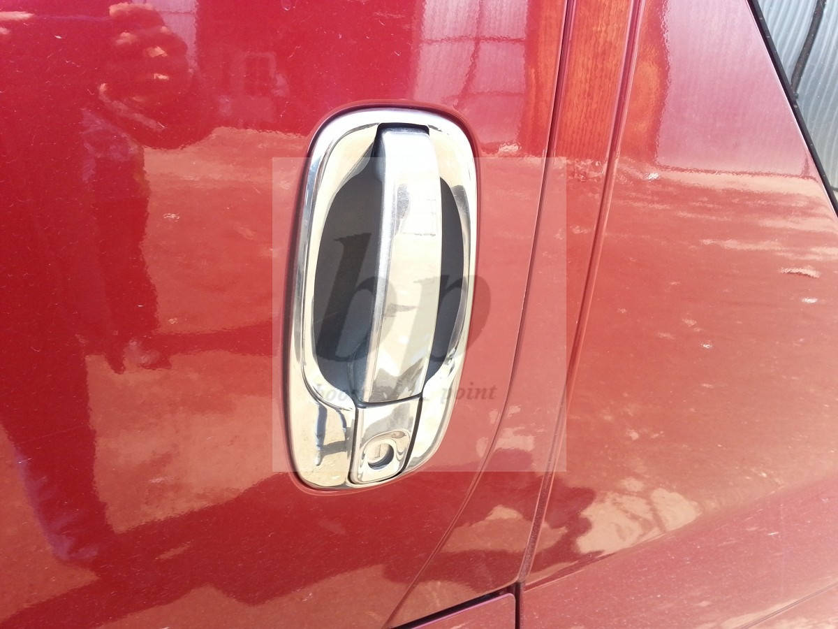 

Хром накладки вокруг дверных ручек (окантовки) Opel vivaro (опель виваро 2001+)