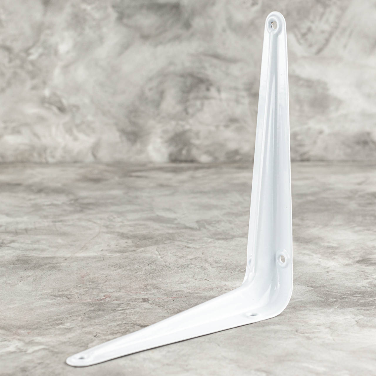 

Консольный уголок для крепления полок 125х150 мм эмалированный белый