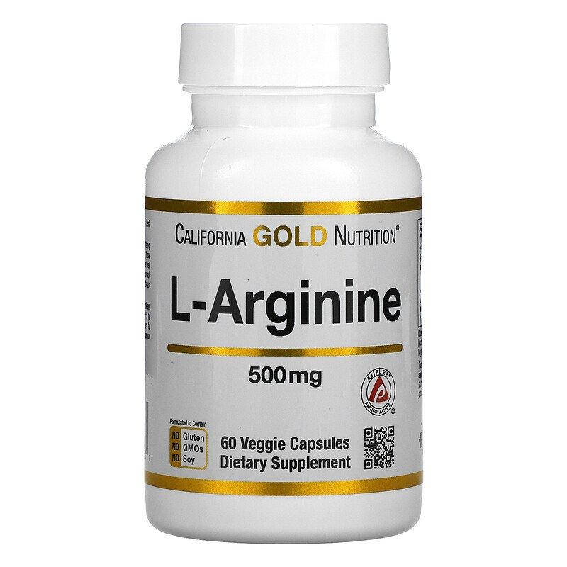 

California Gold Nutrition L-Arginine AjiPure 500 mg 60 капсул