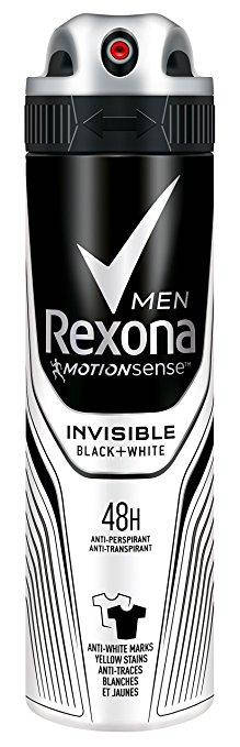 

Rexona men Invisible Black+White Невидимая защита на черном и белом