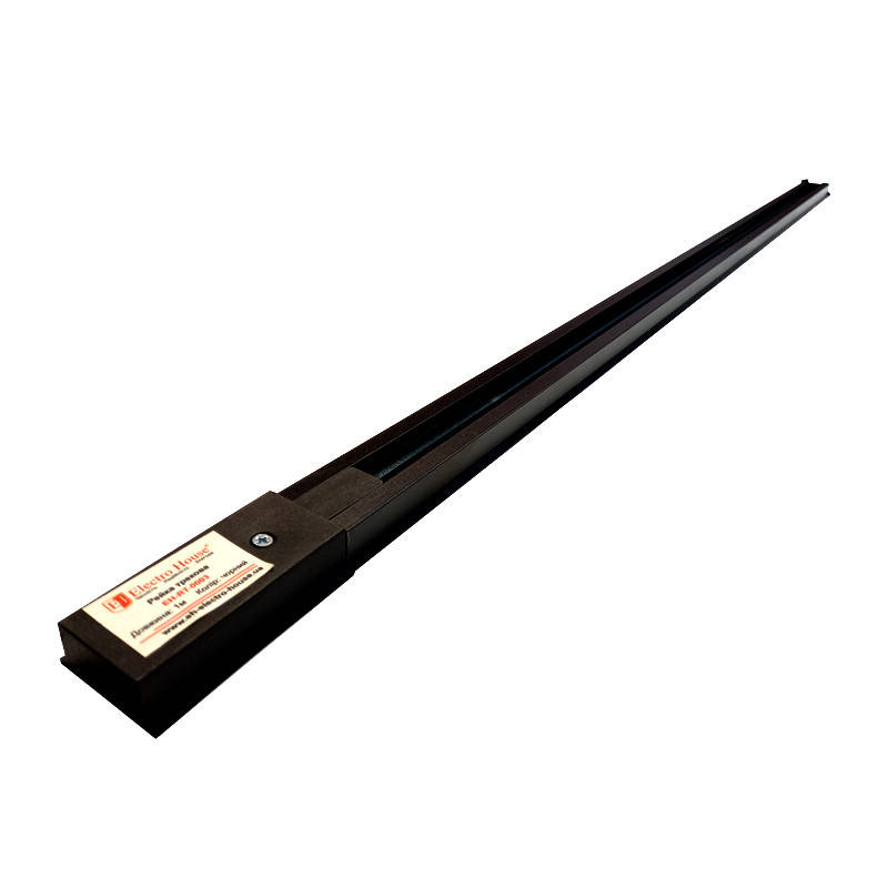 

Рельса для трекового светильника черная 1м, Черный