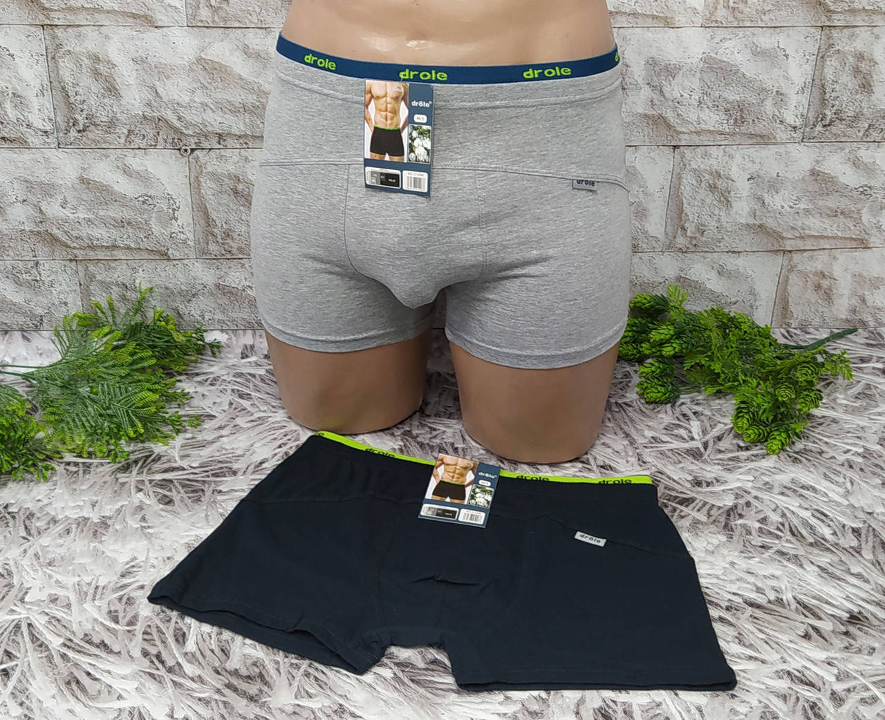 

Трусы мужские боксеры М/S (48-50) размер хлопок Drole С1006, Разные цвета