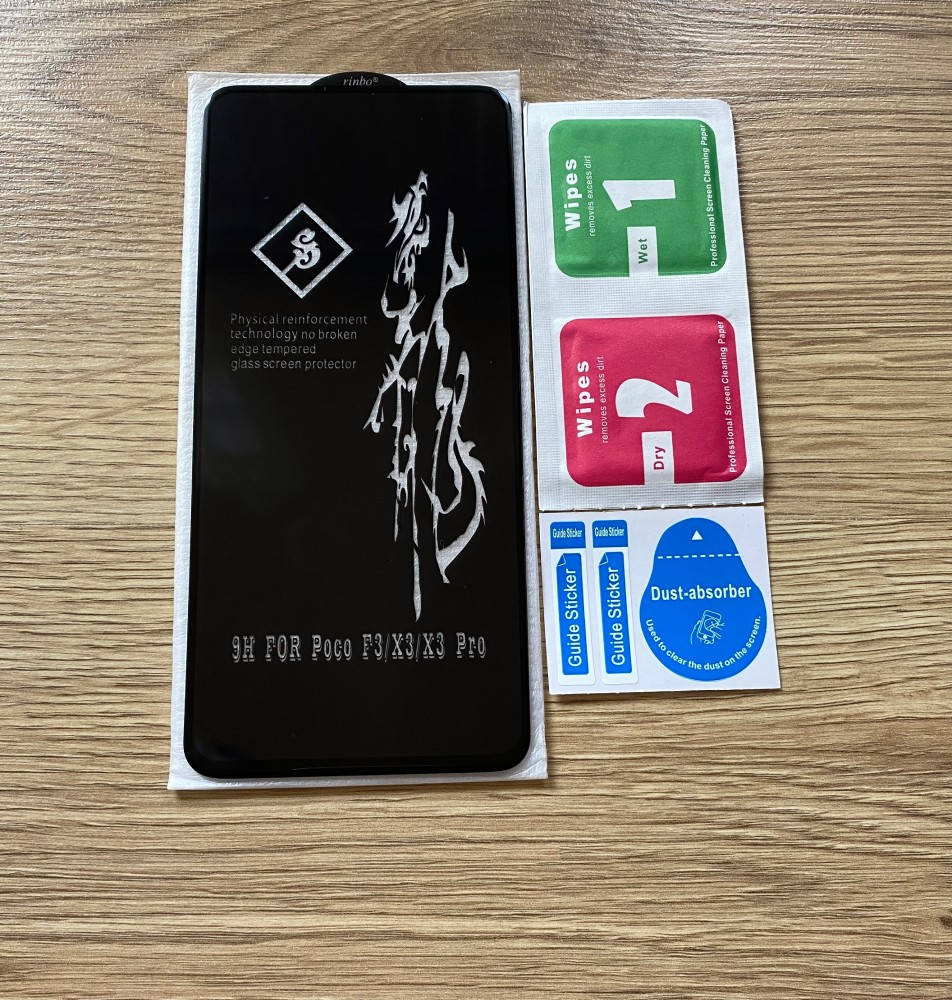 

Защитное 6D стекло для Xiaomi Poco X3 / Poco X3 Pro Rinbo, Черный