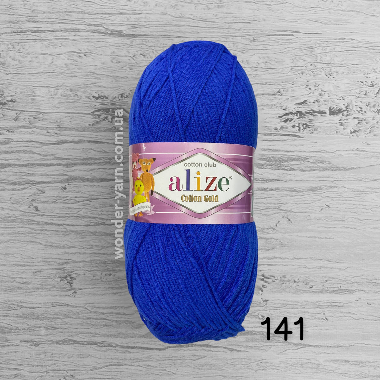 

Полухлопковая пряжа Alize Cotton Gold / Коттон Голд. 141 василёк