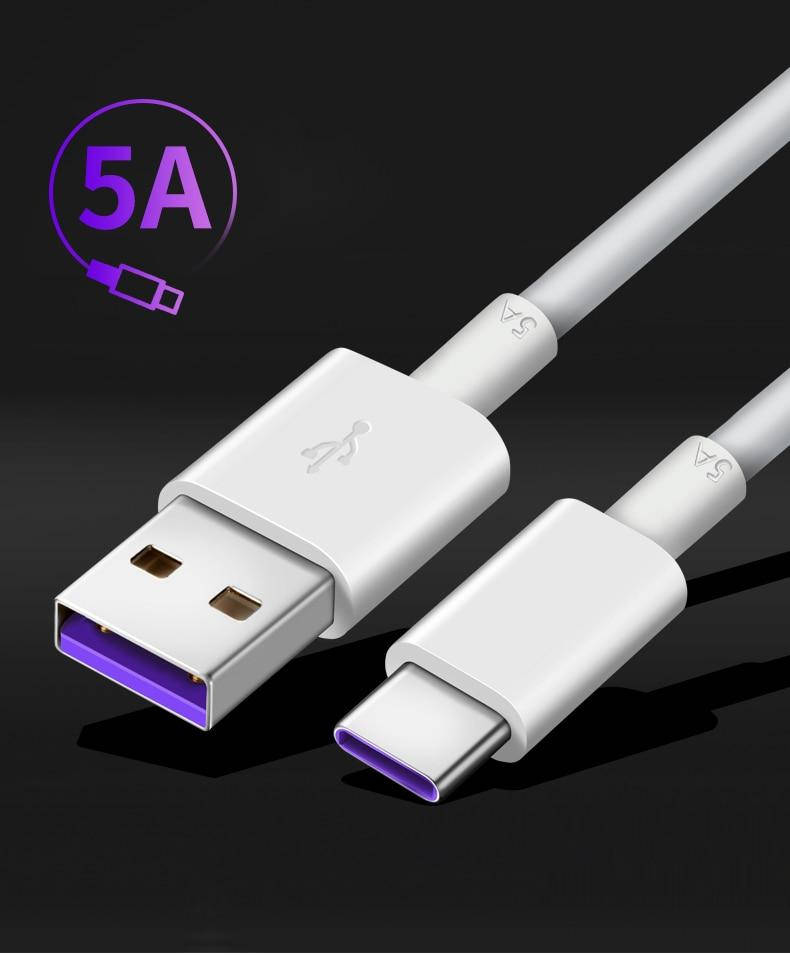 

Кабель быстрая зарядка Huawei Оригинальный Type C Supercable 5A Quick Charge, Белый