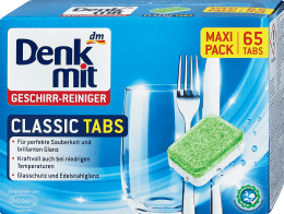 

Бесфосфатные таблетки для посудомоечных машин Denkmit Geeschirr-reiniger Tabs 65 шт