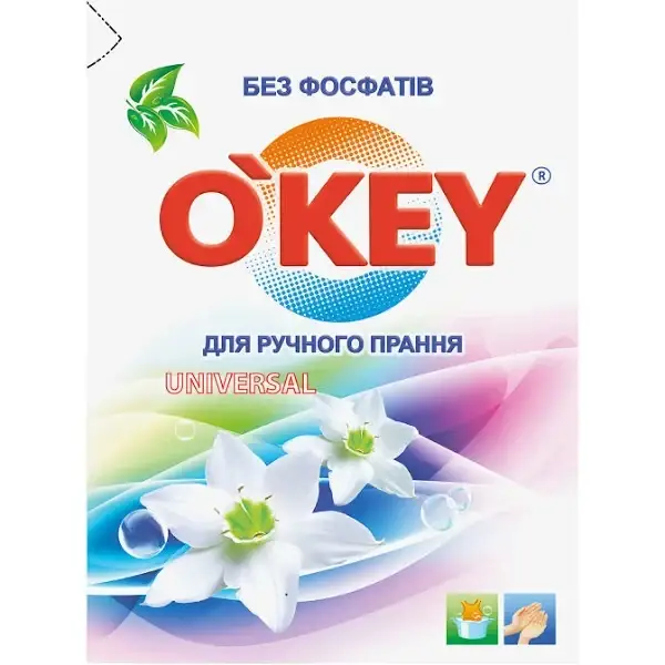 

Порошок O'key Universal для ручной стирки 400г