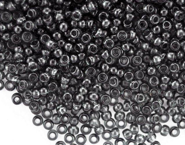 

133-10/0-40010 Бісер Чехія (прозорий, чорнильно-сірий)