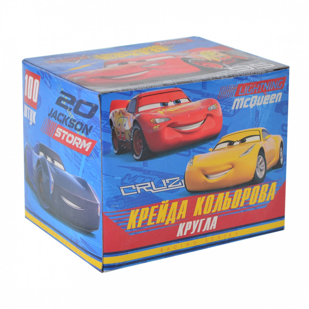 

Крейда кольорова, кругла, 100 шт Cars 400312