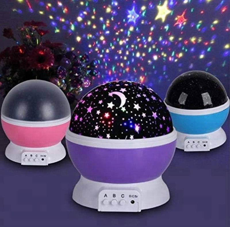 

Ночник проектор звездного неба Star Master вращающийся, Стар мастер, Белый