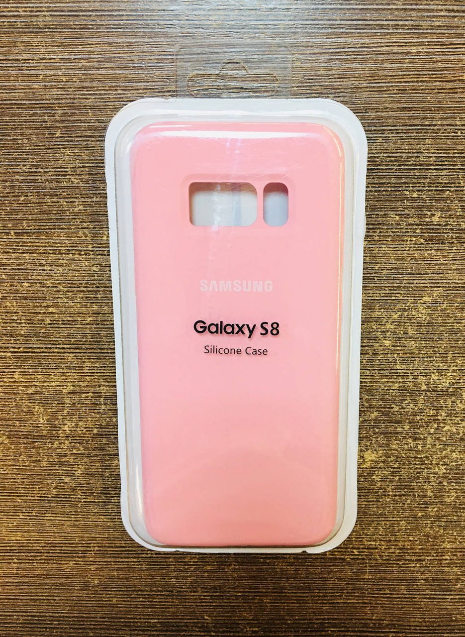 

Силиконовый чехол на телефон Samsung S8 розового цвета, Розовый