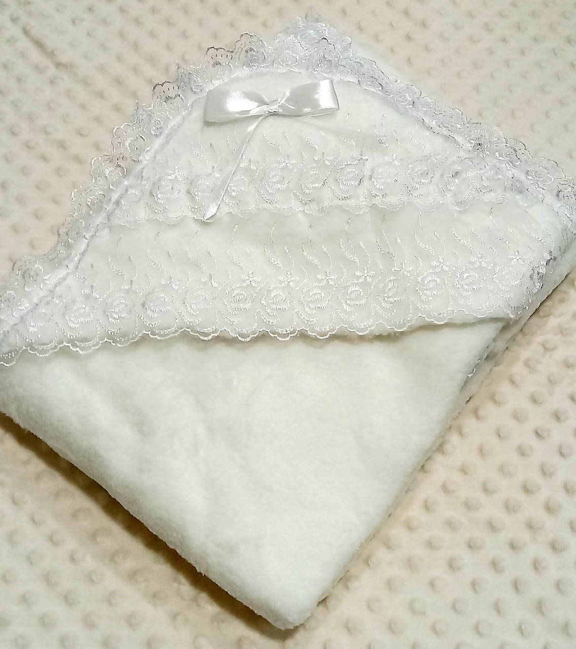 

Крыжма для крещения ребенка (белая, утепленная), Белый
