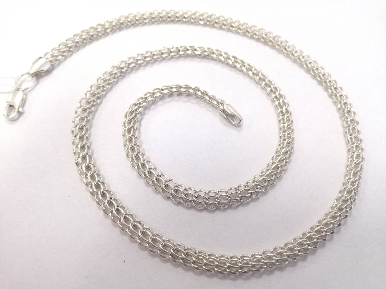 

Серебряная цепь Питон (Венеция) 5, 500, Белая