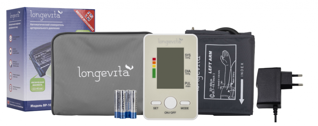

Тонометр автоматический Longevita ВР-102 + адаптер