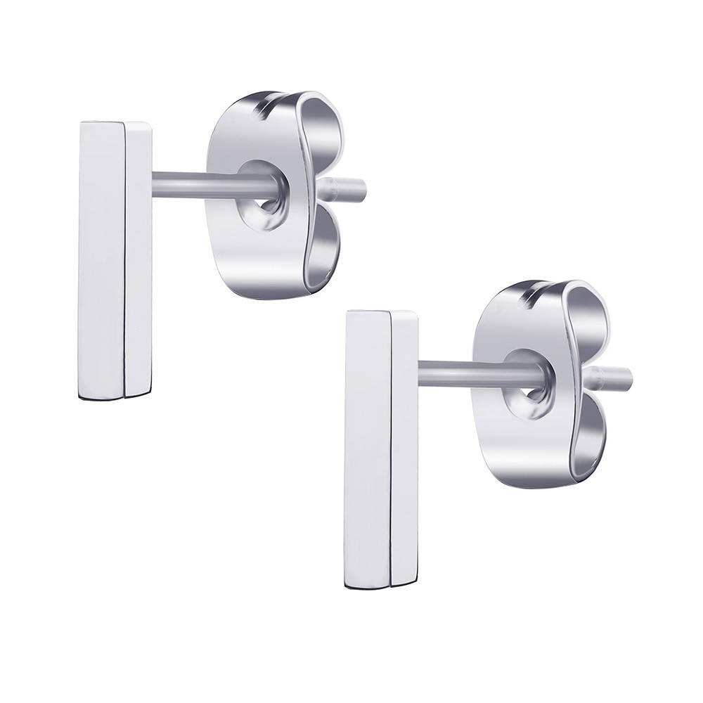 

Серьги-гвоздики - Пластина (Серебристые)