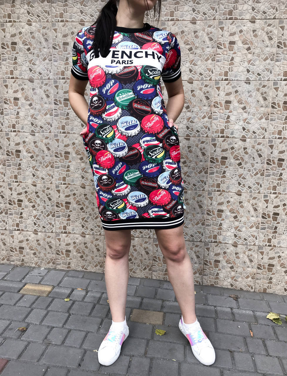 

Платье женское летнее с манжетами