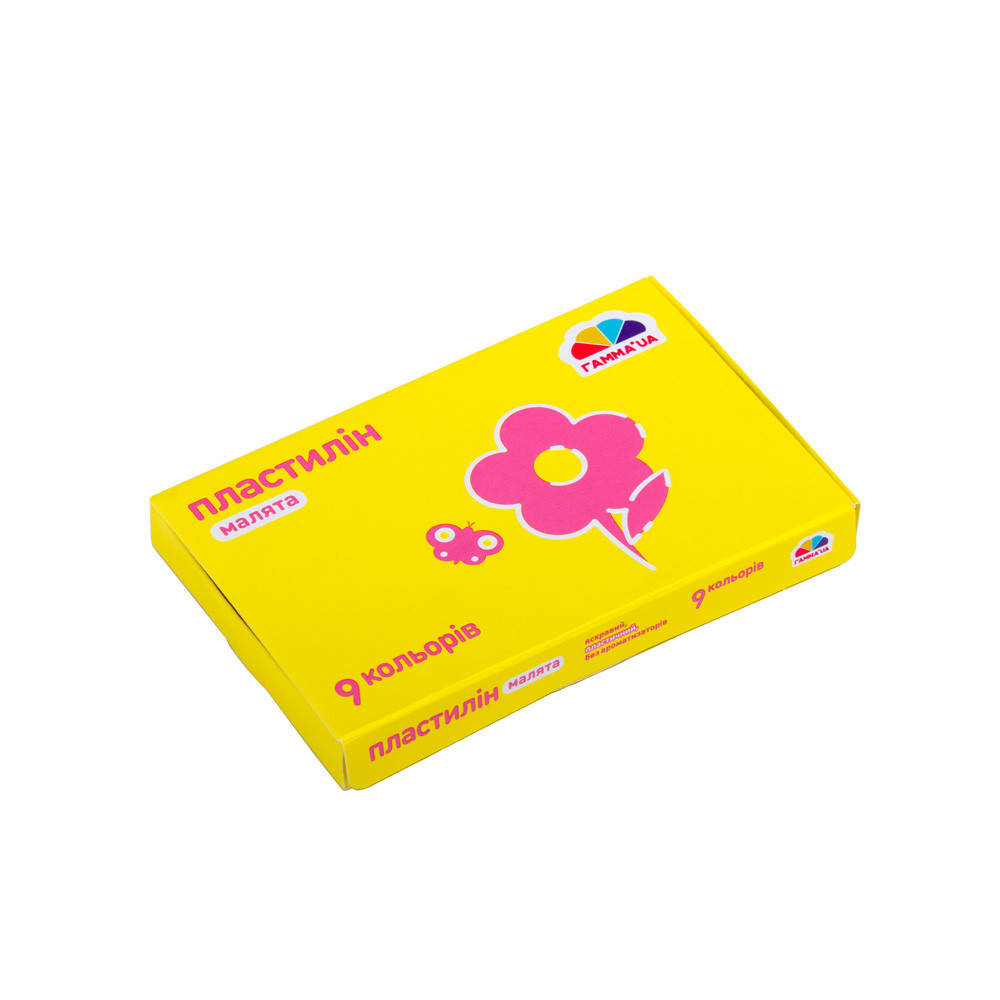 

Пластилін 9 кольор. 90гр "Малята" №100303/Гамма UA/(24)