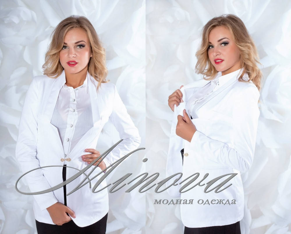 

Пиджак №1012-белый