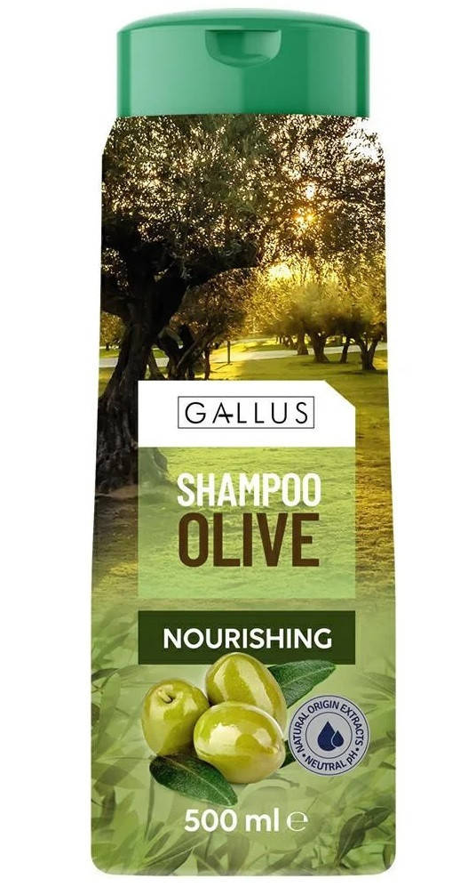 

Питательный шампунь для волос Gallus Olive 500 мл