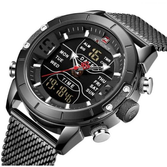 

Мужские часы Naviforce Tesla Black NF9153