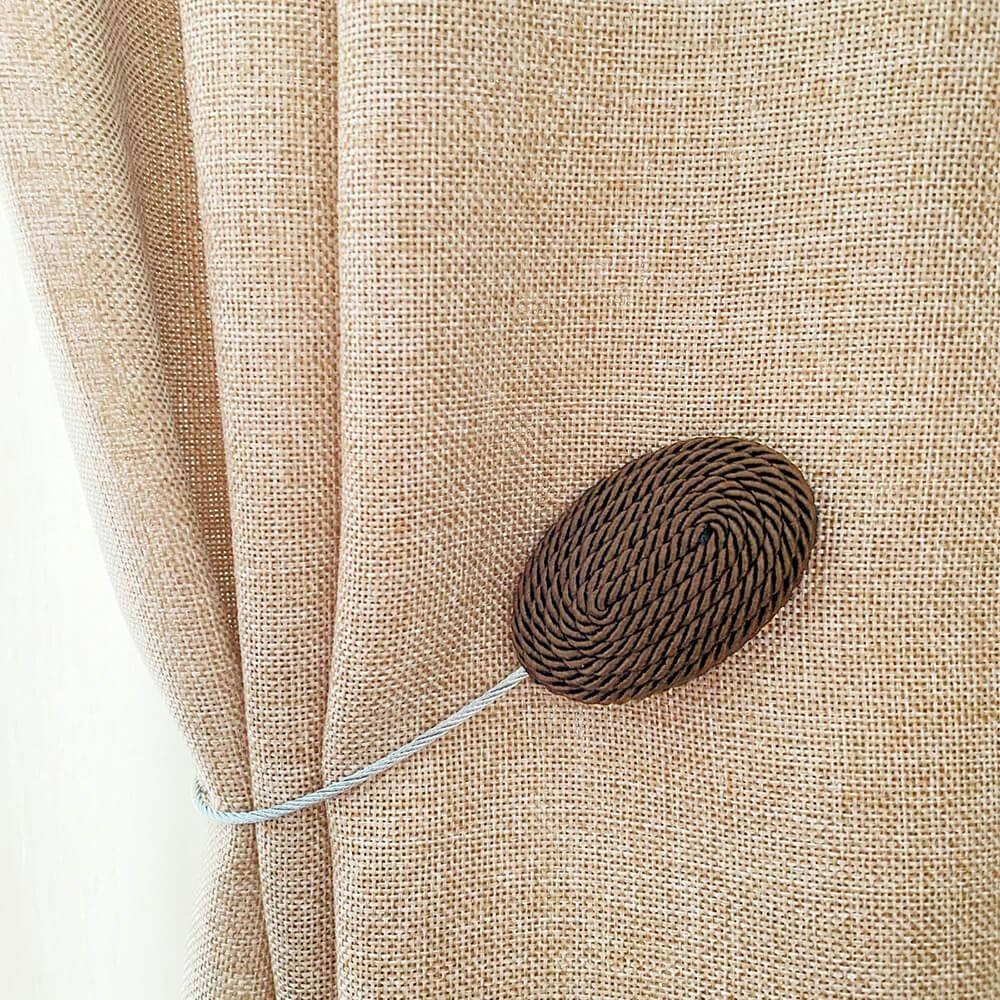 

Шторный магнит на тросе в коричневом цвете– DP001, подхват для штор, подхват шнур, Коричневый