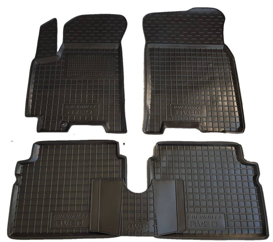 

Полиуретановые коврики в салон Chevrolet Aveo 2002-2011, 5 шт. (Avto-Gumm), Черный