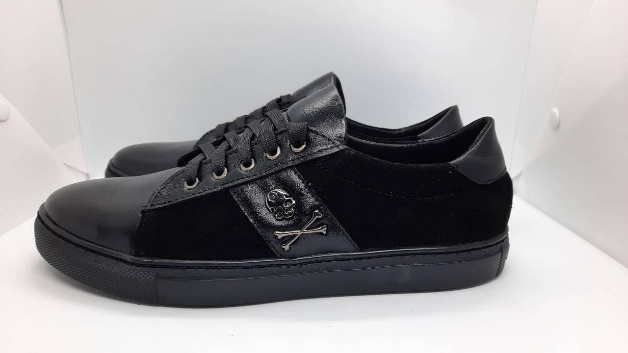 

Кеды мужские кожаные Philipp plein 43, Черный