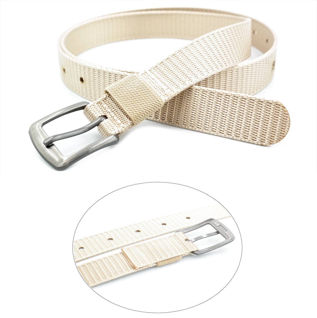 

Ремень тканевый Weatro Цвет Молочный tkst-3K-012