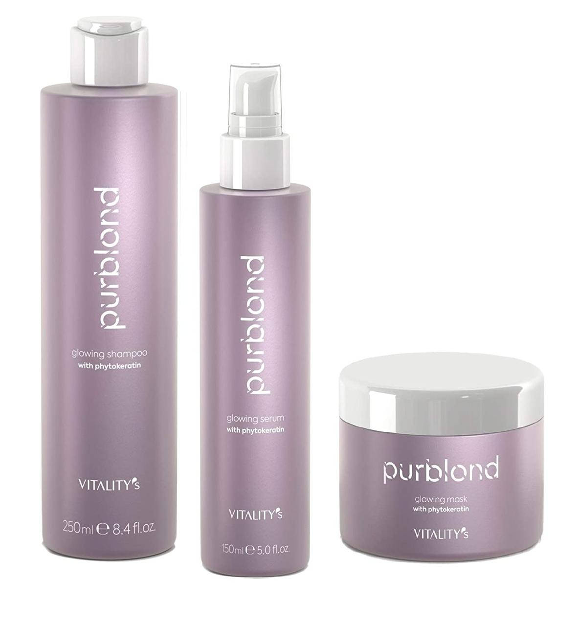 

Набор для домашнего ухода за светлыми волосами PURBLOND GLOWING KIT VITALITY'S