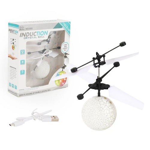 

Шарик летающий с датчиком приближения, светящийся LED, игрушка