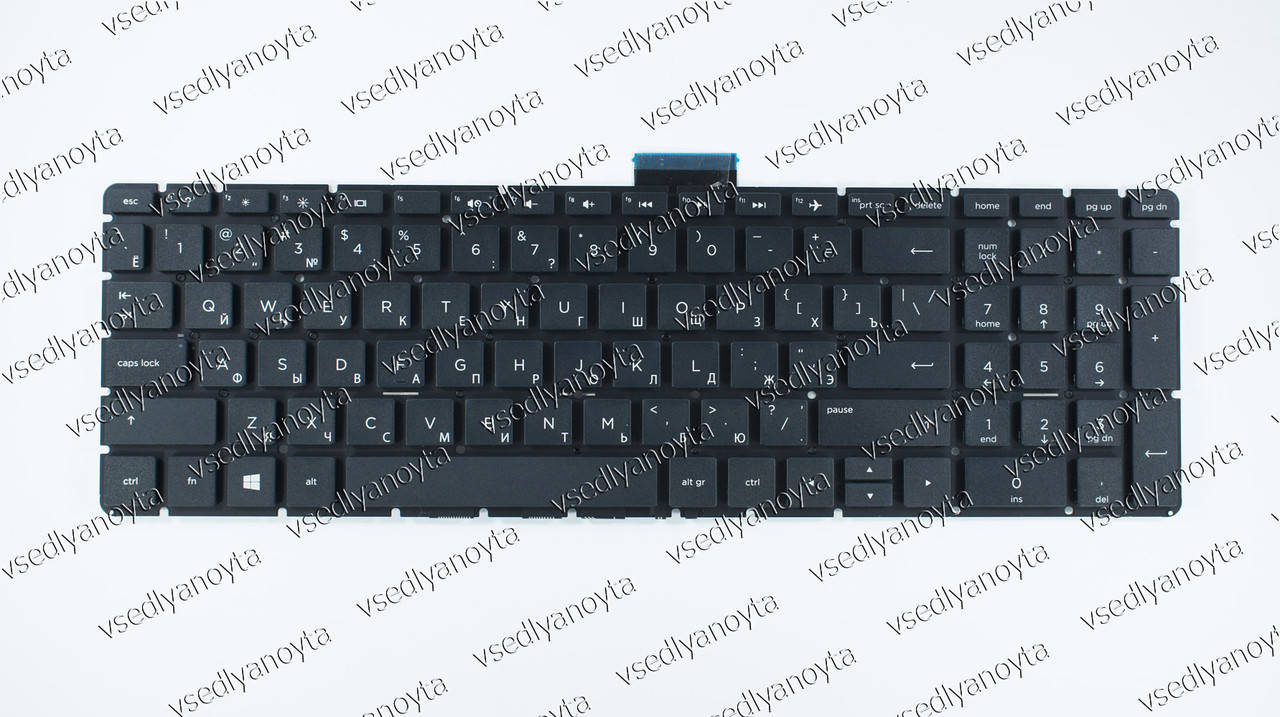 

Клавиатура для ноутбука HP (250 G6, 255 G6 series) rus, black, без фрейма, Черный