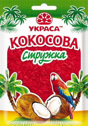 

Кокосовая стружка красная