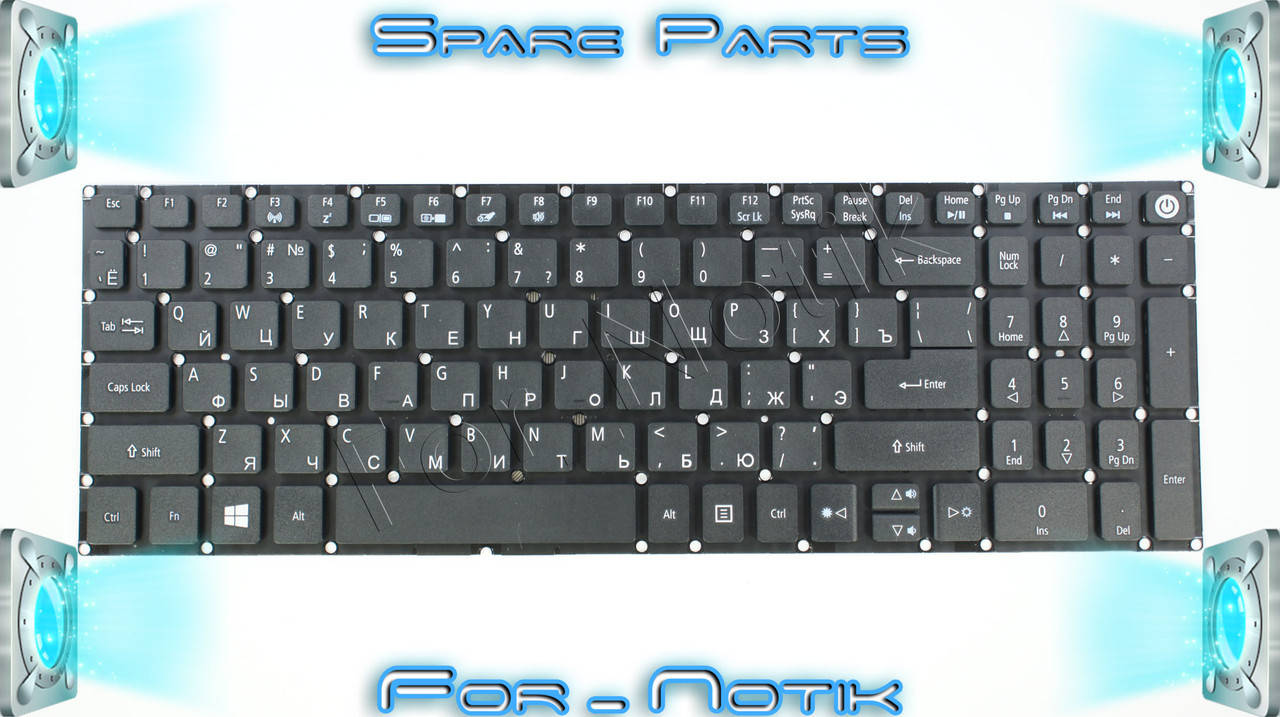 

Клавиатура ACER ASPIRE E5-772T E5-772TG E5-573 E5-573G E5-573T E5-574 E5-574G E5-574T E5-574TG E5-773 E5-773G, Черный